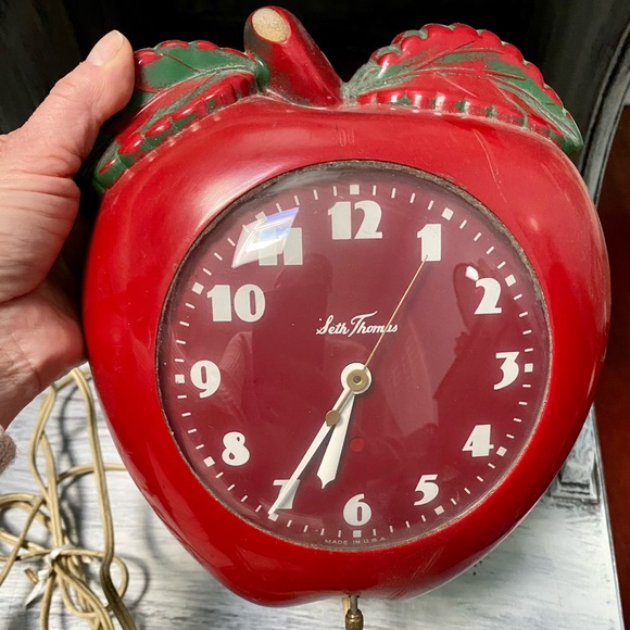 Kitchen Vintage Seth Thomas Apple Wall Clock Poshmark